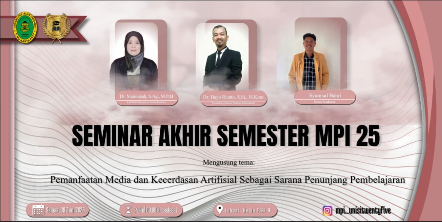 Seminar Akhir Semester MPI 25 Bahas Pemanfaatan Media dan Kecerdasan Artifisial dalam Pembelajaran